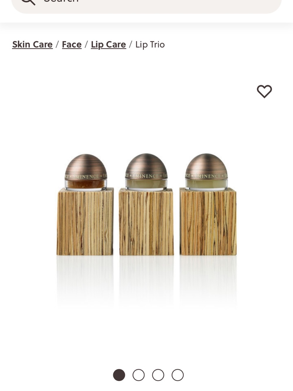 Eminence Organic Skin Care Lip Trio without packaging